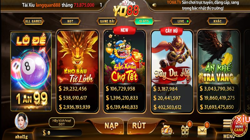 no hu yo88 1 Tổng quan nổ hũ Yo88
